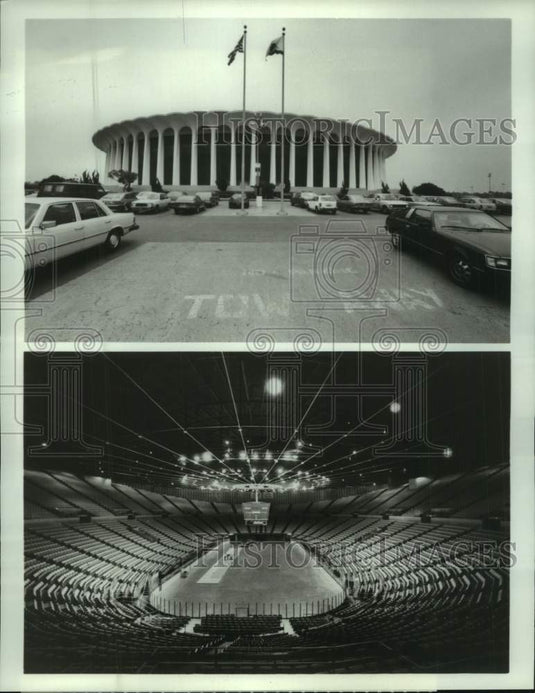1984 Press Photo Interior & exterior views of The Forum in Los Angeles- Historic Images