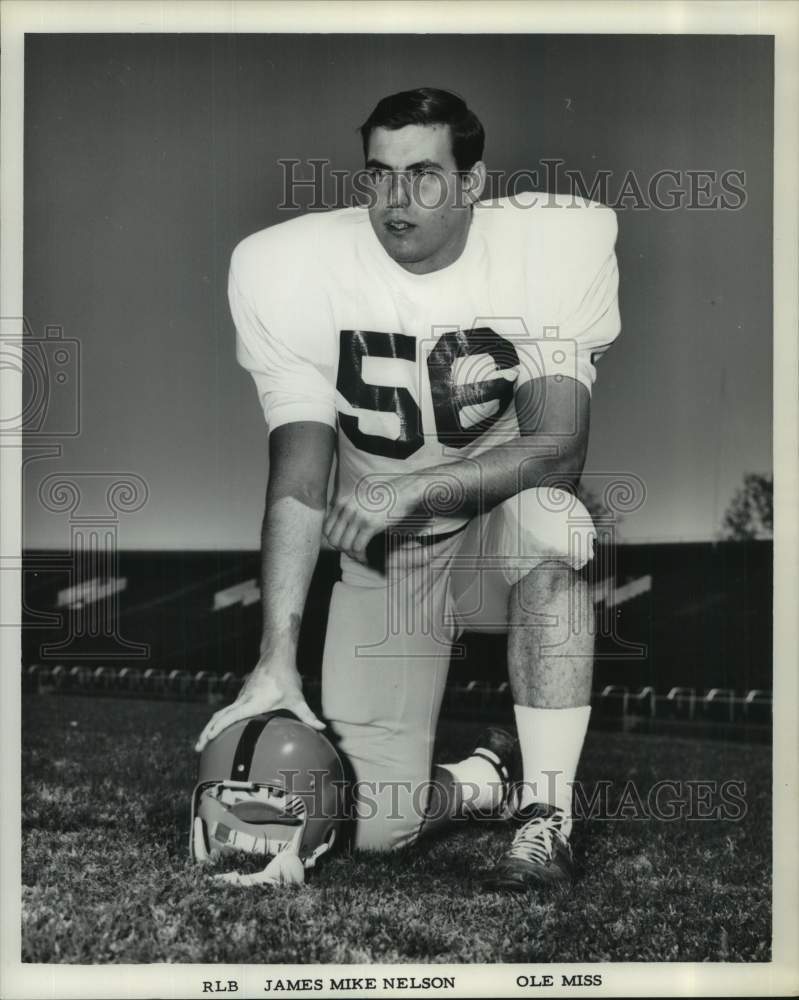 1965 Press Photo Ole Miss college football player James Mike Nelson - nos26622- Historic Images