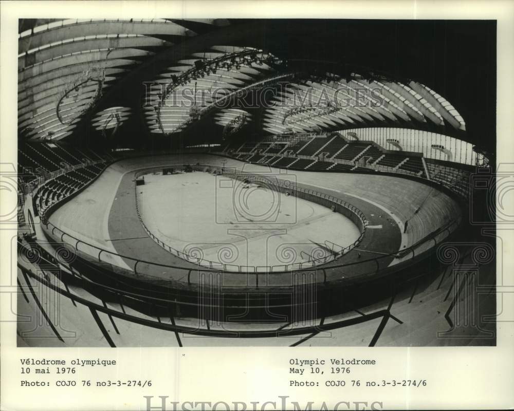 1976 Press Photo Interior view of the Olympic Velodrome in Canada - nos26790- Historic Images