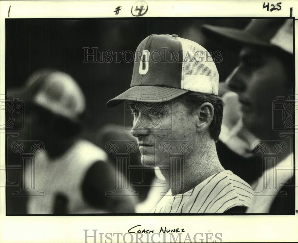 1982 Press Photo baseball Harry Nunez - nos26937- Historic Images