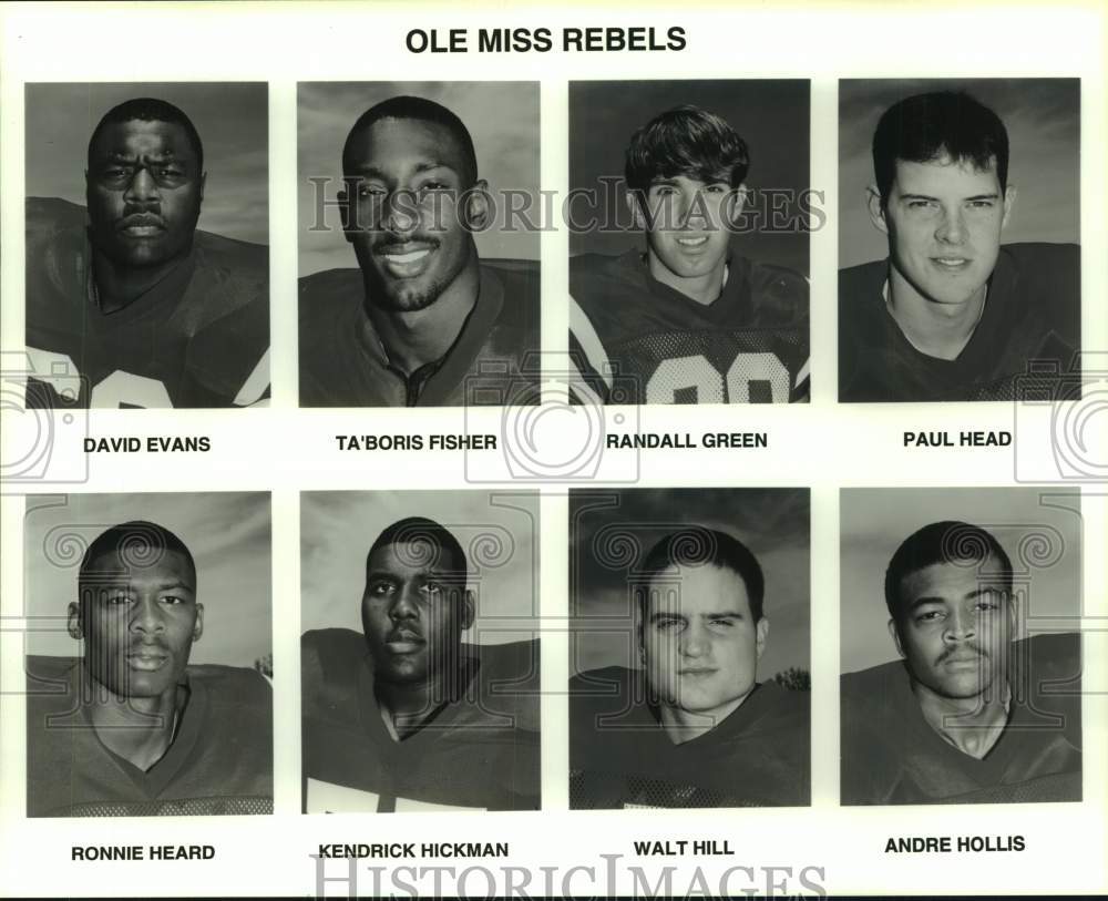 Press Photo Promo photo of the University of Mississippi Rebels football players- Historic Images