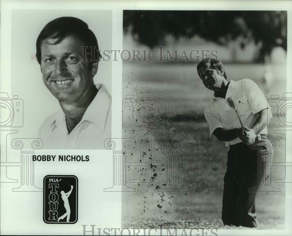 1984 Press Photo Two promo photos of PGA Tour golfer Bobby Nichols - nos26966- Historic Images