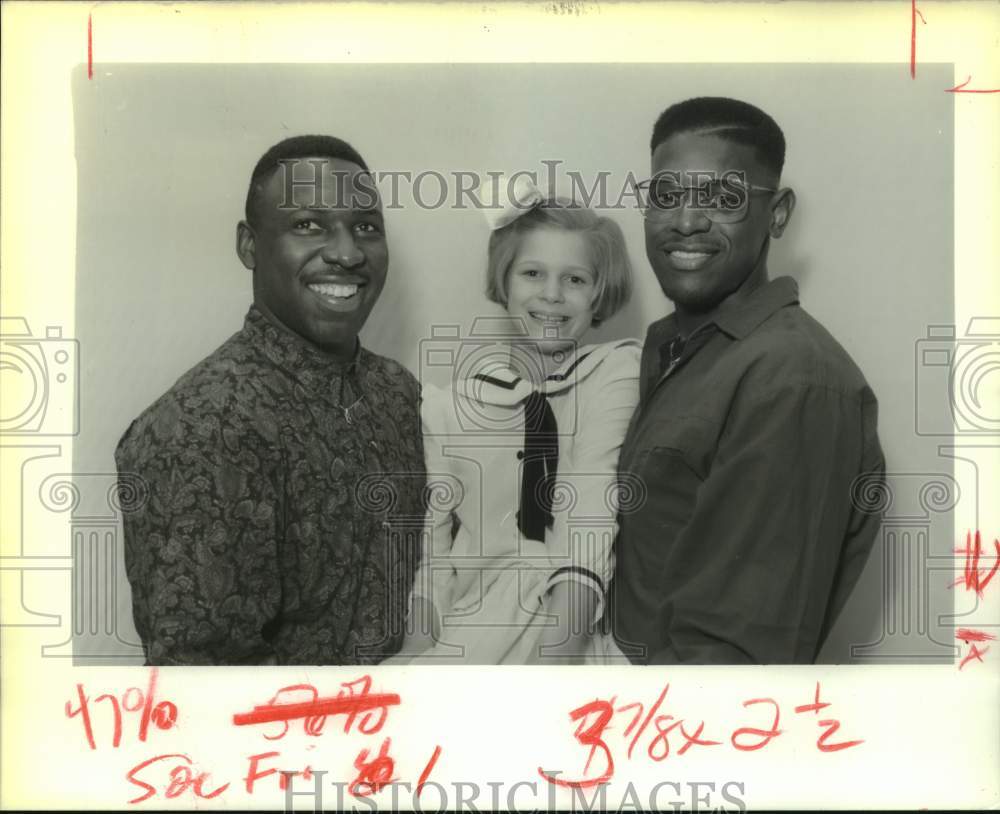 1990 Press Photo UVA football quarterback Shawn Moore, Holly Higgins &amp; H Moore- Historic Images