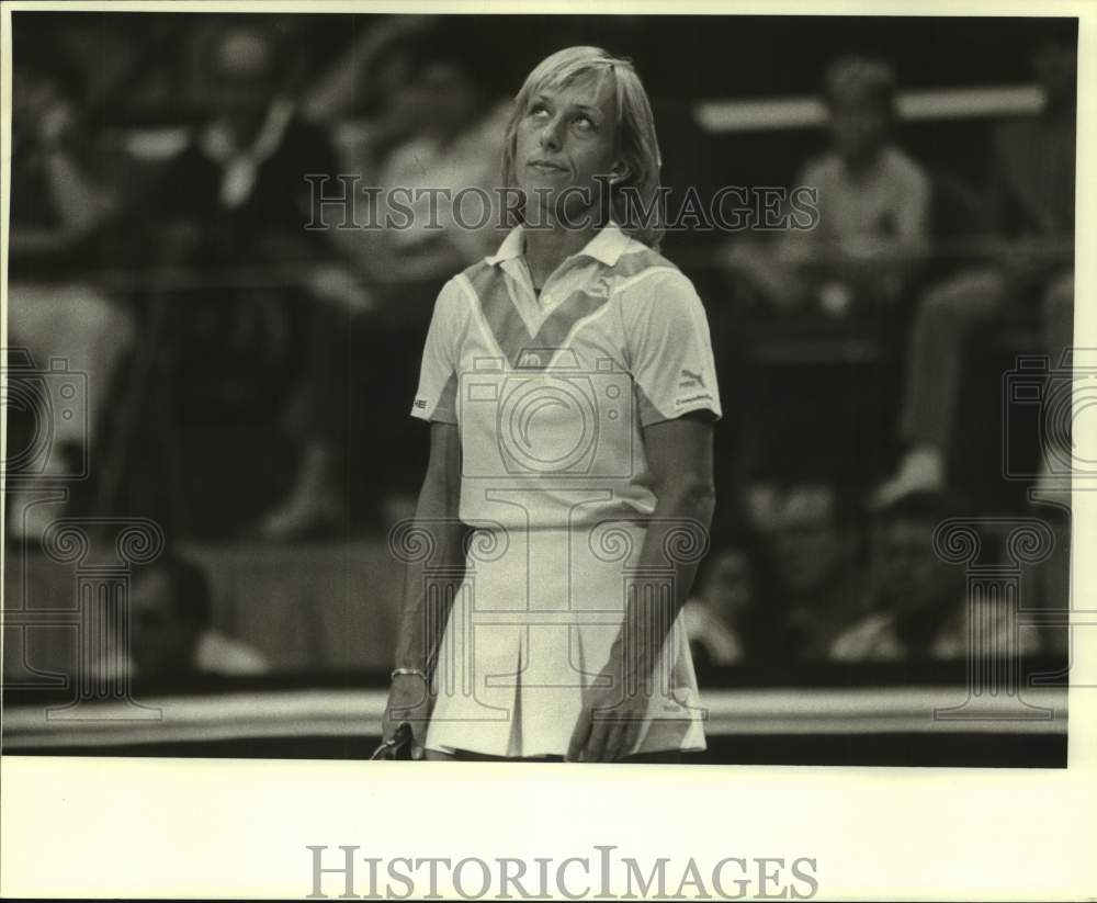 1984 Press Photo Tennis star Martina Navratilova - nos27291- Historic Images