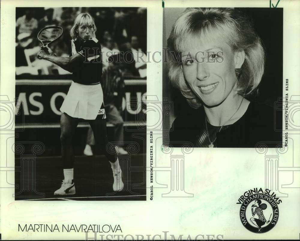 1986 Press Photo Tennis star Martina Navratilova - nos27299- Historic Images