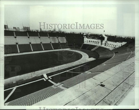 1984 Press Photo Olympic venue Los Angeles Memorial Coliseum- Historic Images