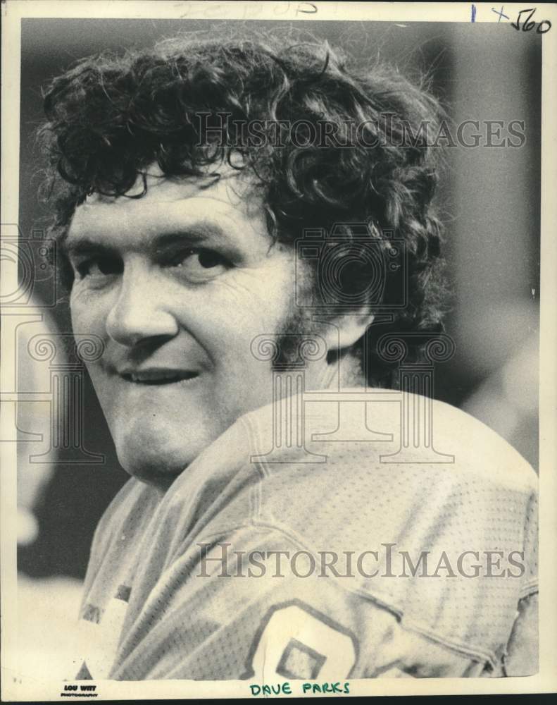 1973 Press Photo Houston Oilers Football Player Dave Parks Smiling - nos27415- Historic Images