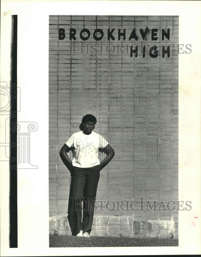 1984 Press Photo Basketball - Chana Perry of Brookhaven High School - nos27466- Historic Images