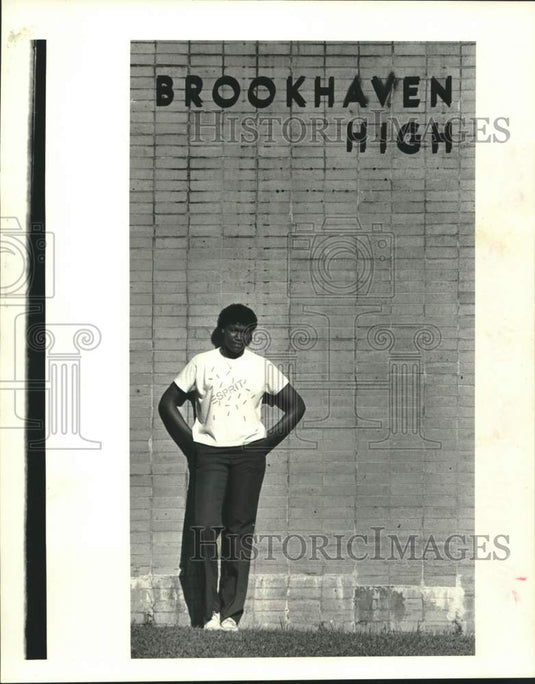 1984 Press Photo Basketball - Chana Perry of Brookhaven High School - nos27466- Historic Images