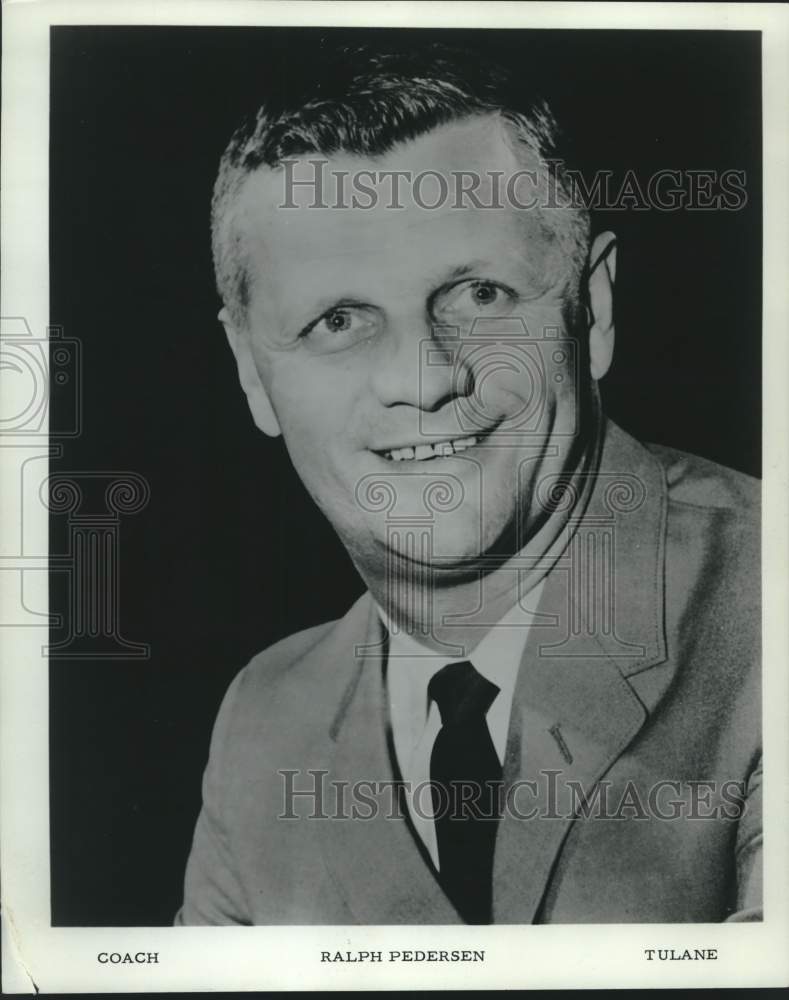 1968 Press Photo Tulane college basketball coach Ralph Pederson - nos27542- Historic Images