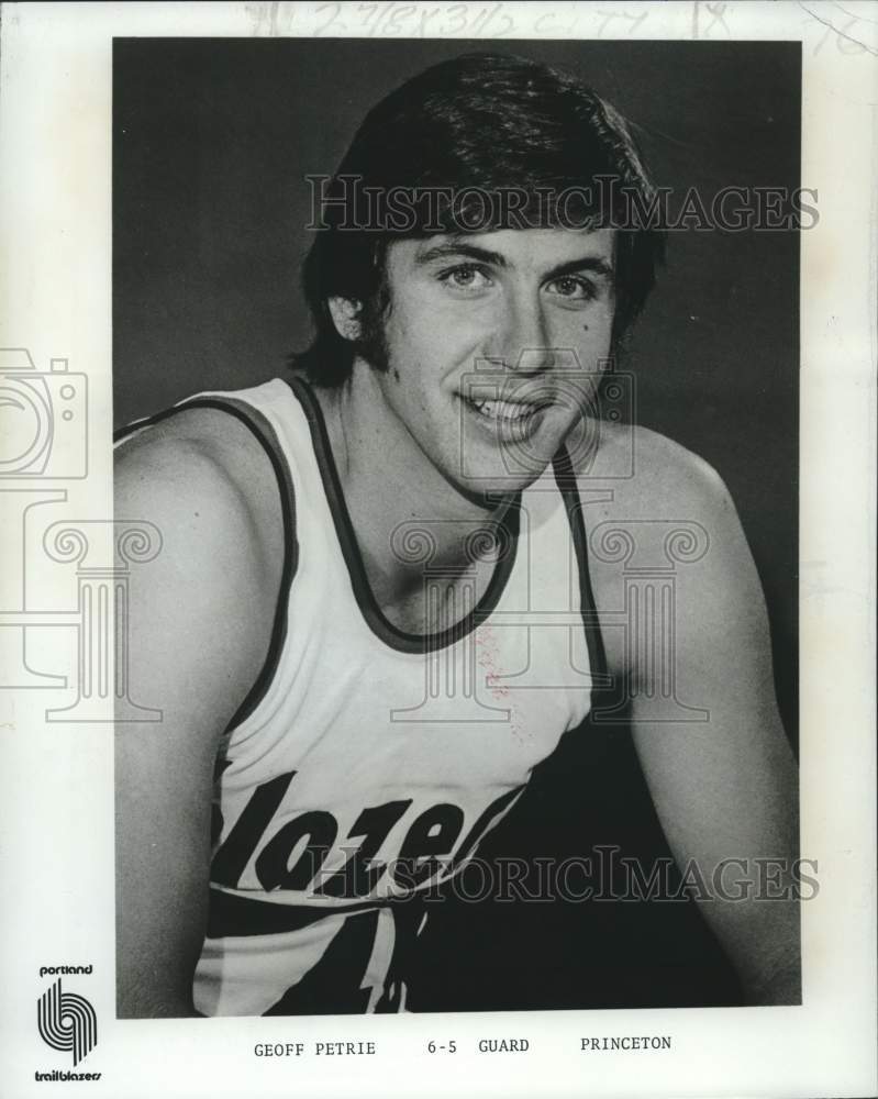 1975 Press Photo Portland Trail Blazers basketball player Geoff Petrie- Historic Images