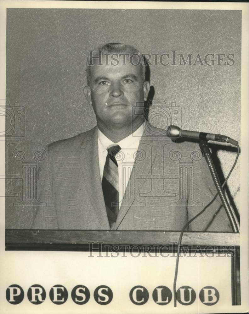 1968 Press Photo Tulane college football coach Jim Pittman - nos27701- Historic Images