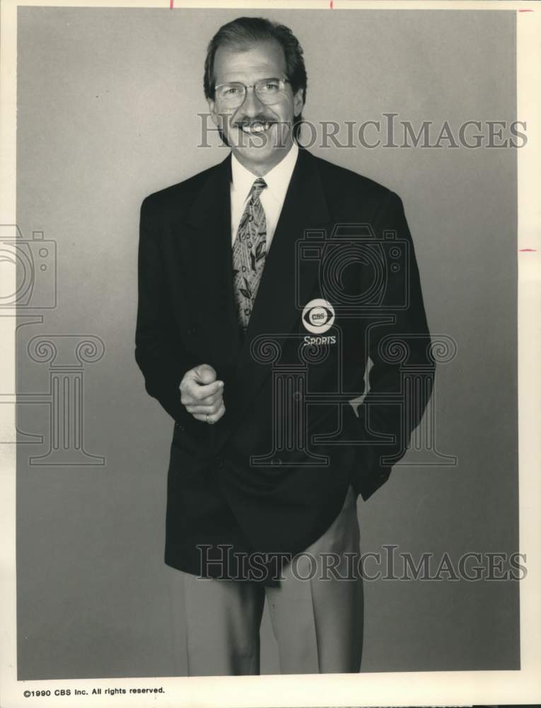 1990 Press Photo Pat O&#39;Brien will host &quot;Overtime...with Pat O&#39;Brien&quot; on CBS-TV- Historic Images