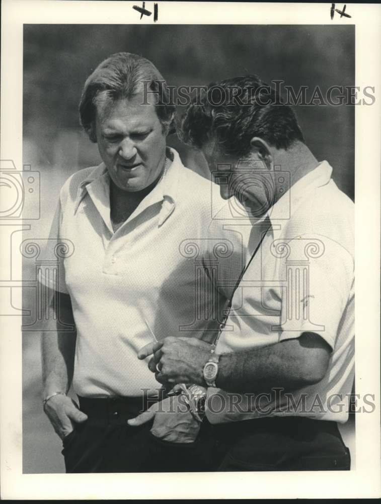 1978 Press Photo New Orleans Saints football coach Dick Nolan &amp; owner John Mecum- Historic Images