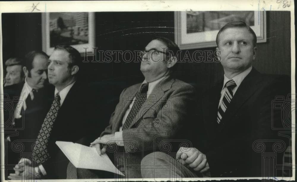 1972 Press Photo Clemson football coaches and university president - nos28235- Historic Images