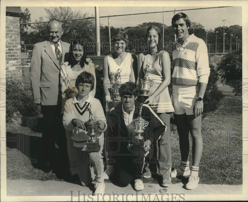 1975 Press Photo Sugar Bowl tennis winners - nos28239- Historic Images