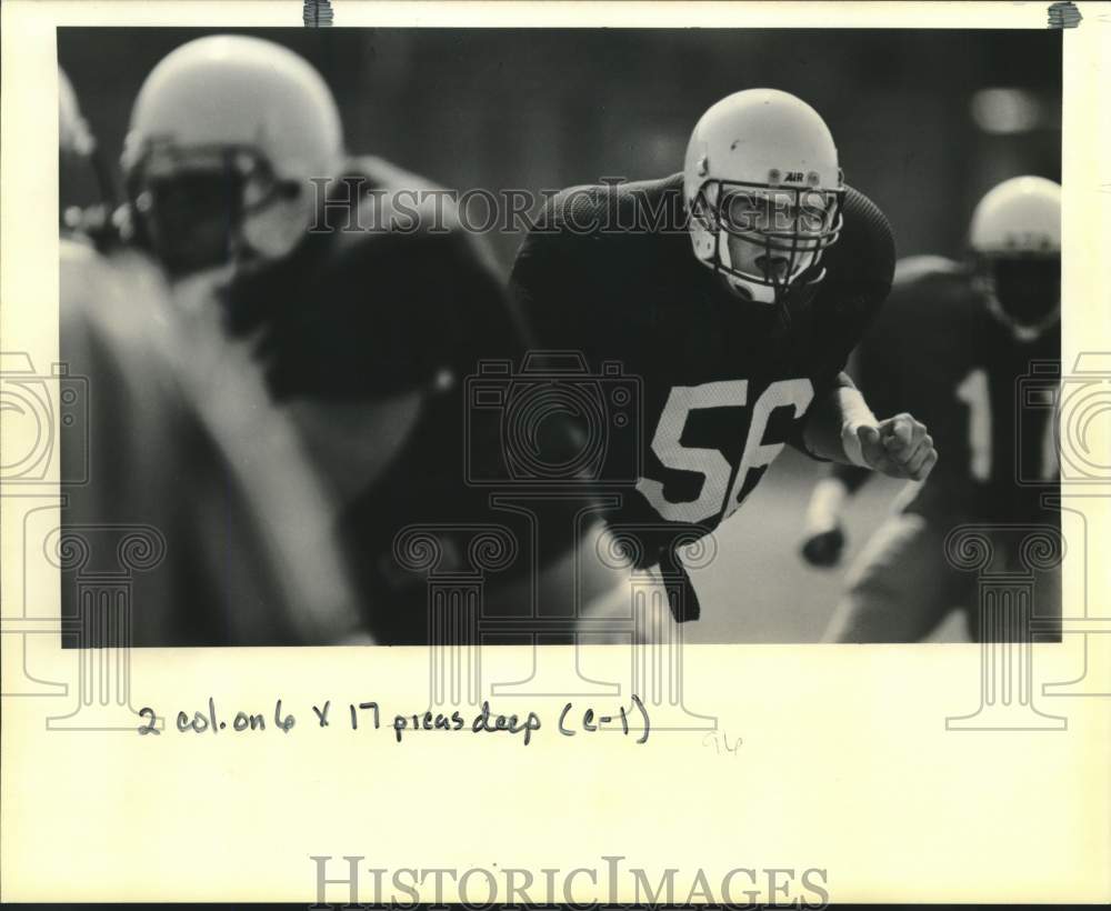 1990 Press Photo Tulane college football player Pat Stant - nos28313- Historic Images