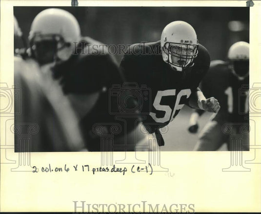 1990 Press Photo Tulane college football player Pat Stant - nos28313- Historic Images