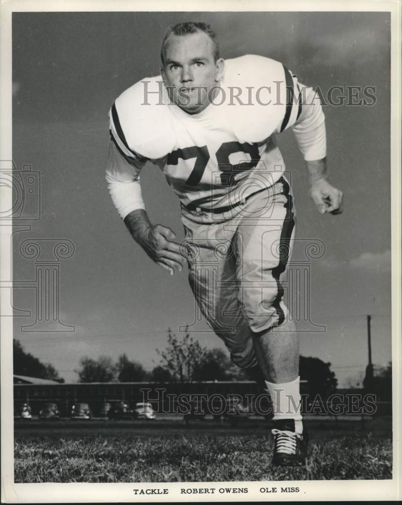 Press Photo University of Mississippi football tackle Robert Owens - nos28747- Historic Images