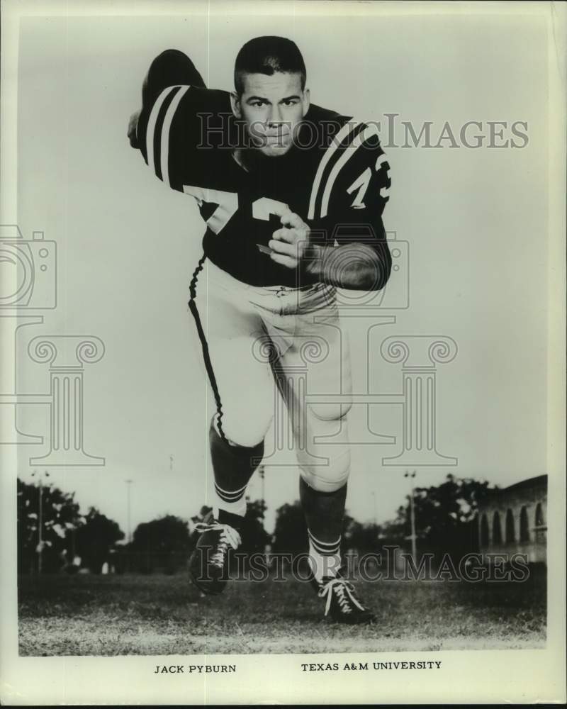 Press Photo Texas A&M college football player Jack Pyburn - nos28824- Historic Images