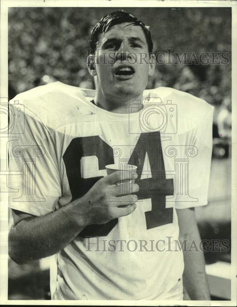 1968 Press Photo Arkansas college football player Cliff Powell - nos28888- Historic Images