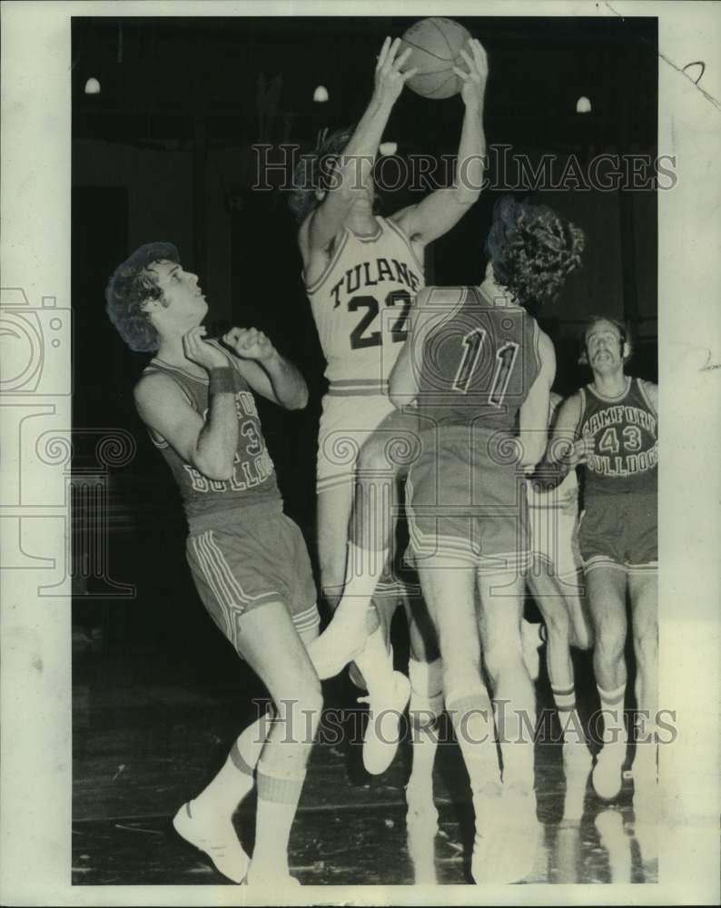 1974 Press Photo Tulane and Samford play men&#39;s college basketball - nos28927- Historic Images