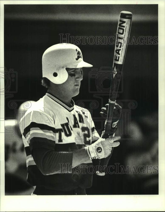 1987 Press Photo Tulane baseball player Billy Rapp - nos29001- Historic Images