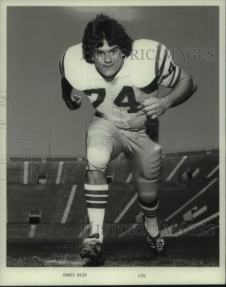 1978 Press Photo Louisiana State University football player Chris Rich- Historic Images