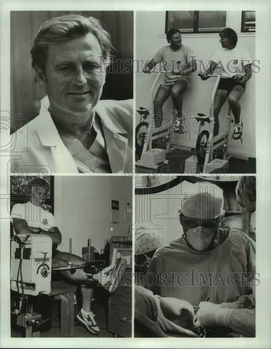 1983 Press Photo US Ski Team medical staff, Dr J Richard Steadman & Dr Hagerman- Historic Images