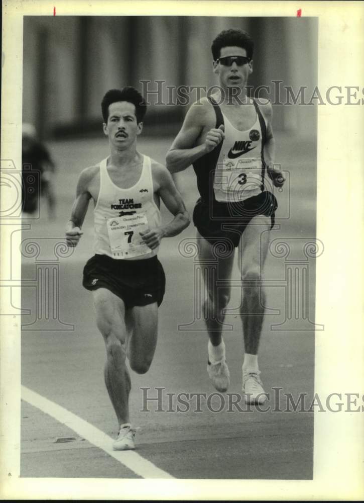 1990 Press Photo Runners Randy Renia and Matt Giusto - nos29183- Historic Images