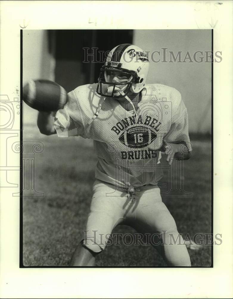 1981 Press Photo Bonnabel Bruins HS football quarterback Steve Regage- Historic Images