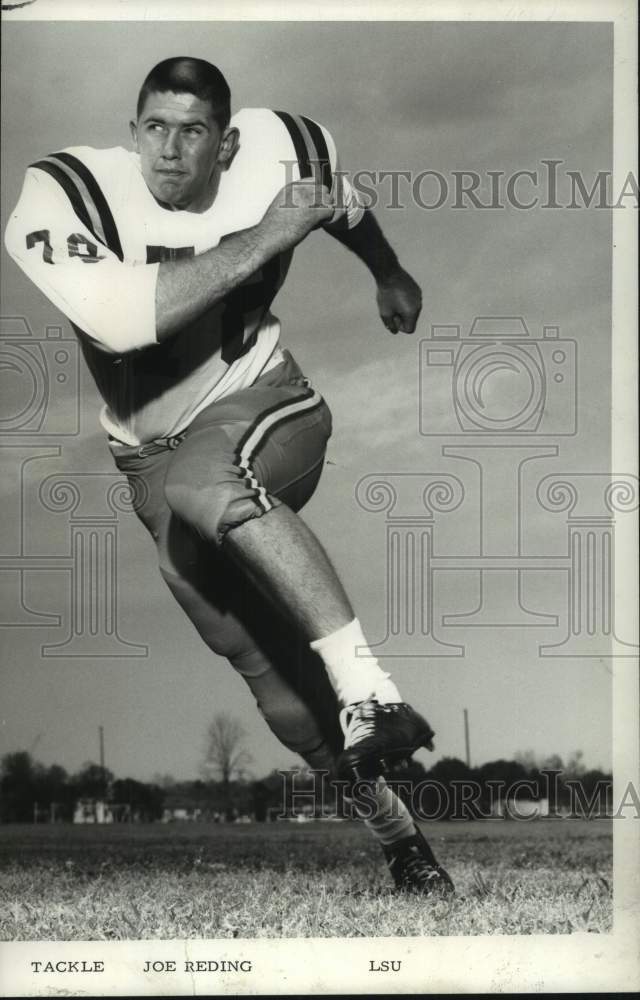 1967 Press Photo Louisiana State University football tackle Joe Reding runs- Historic Images