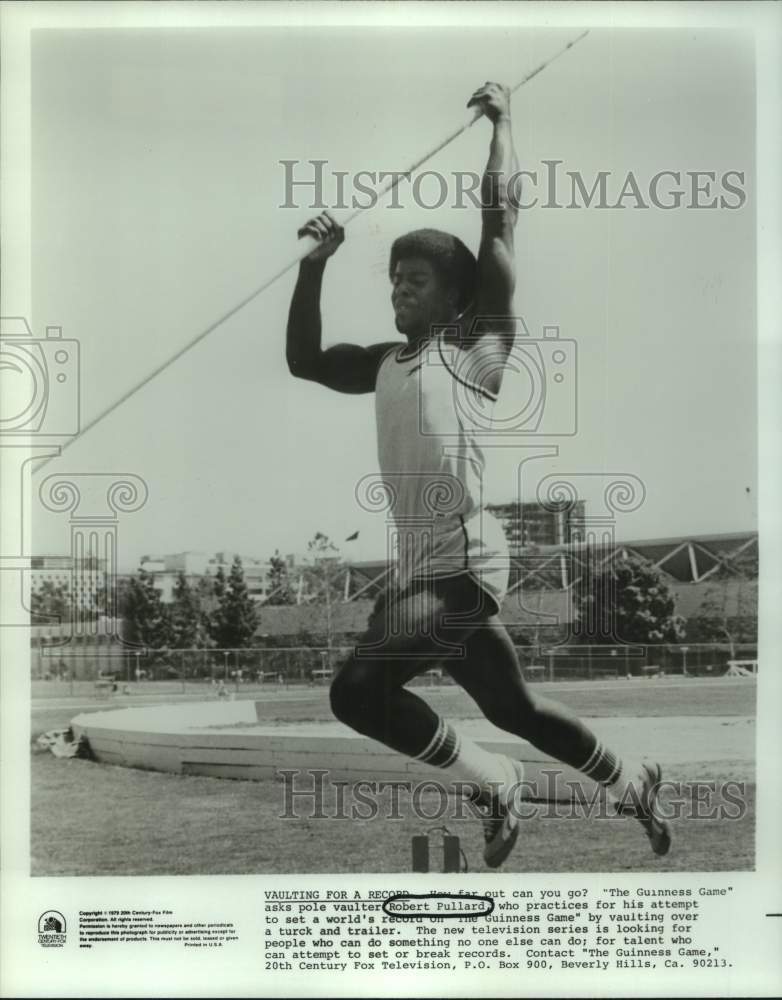 1979 Press Photo Pole vaulter Robert Pullad - nos29399- Historic Images