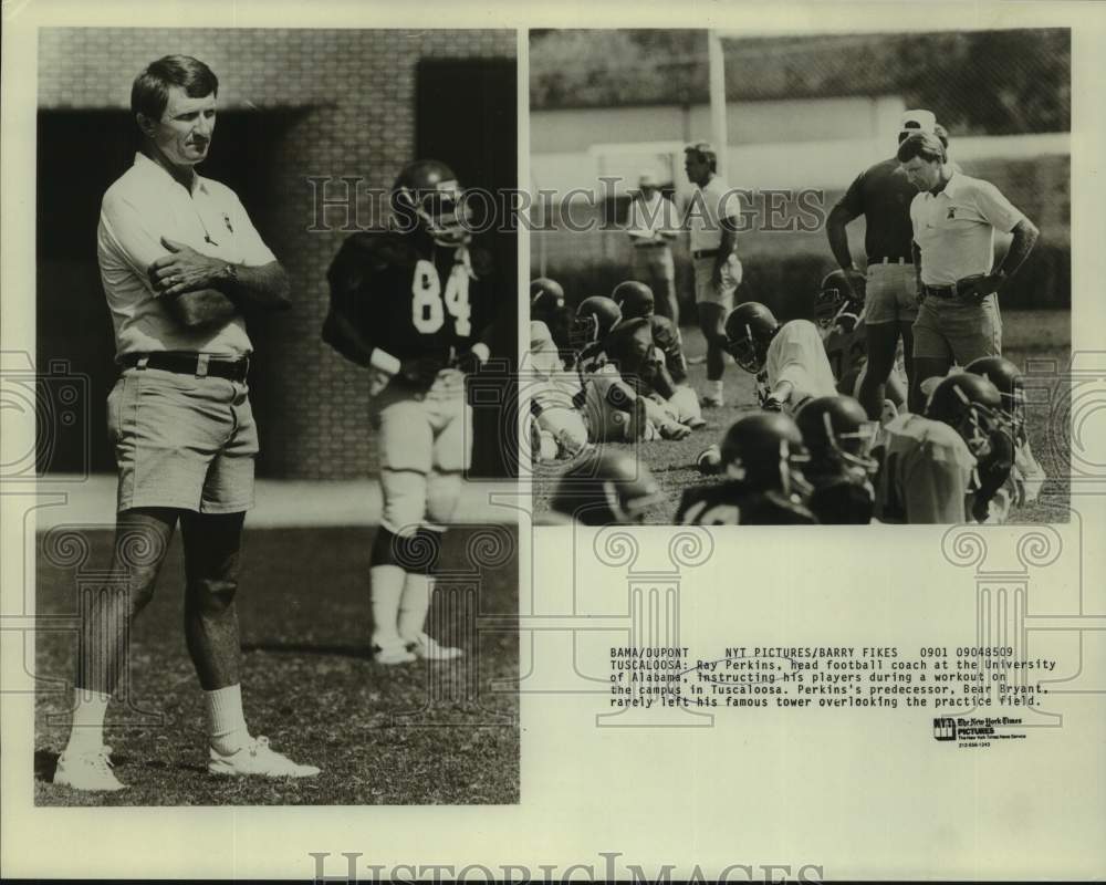 1985 Press Photo Alabama college football coach Ray Perkins - nos29602- Historic Images