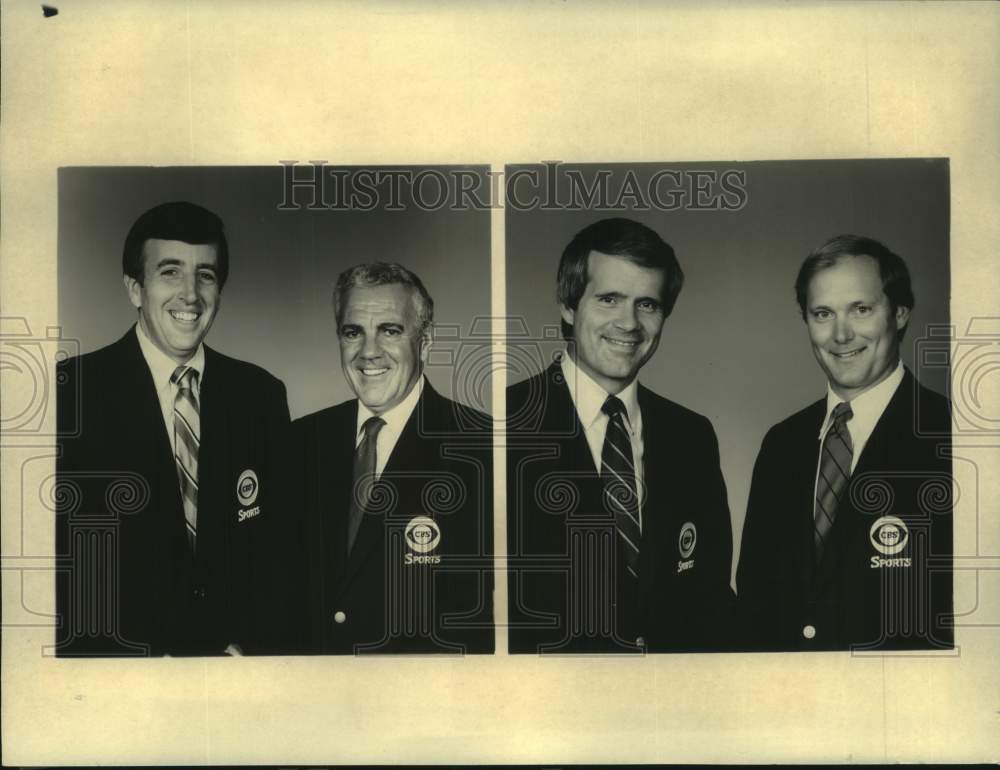 1984 Press Photo CBS Sports Present College Football Broadcast Teams - nos29619- Historic Images