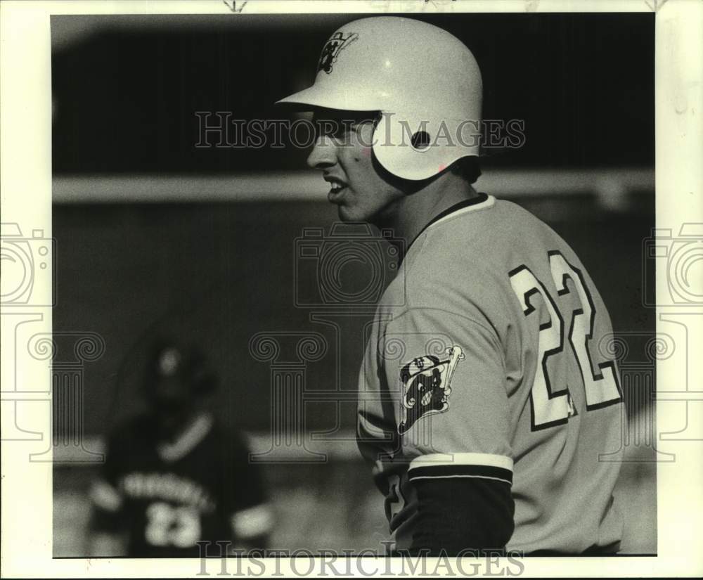 1981 Press Photo Baseball - Reggie Reginelli of Tulane Wearing Helmet- Historic Images