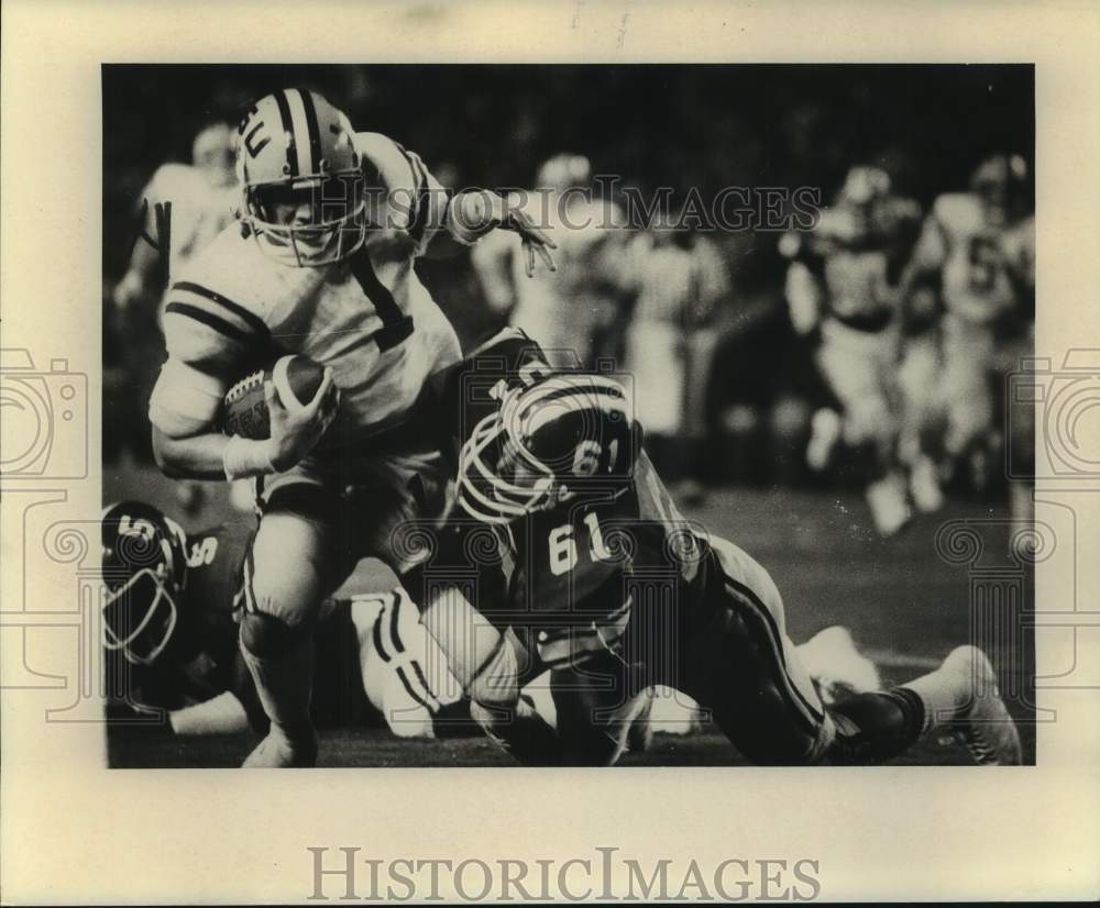 1979 Press Photo LSU college football player Mike Quintela in action - nos29990- Historic Images