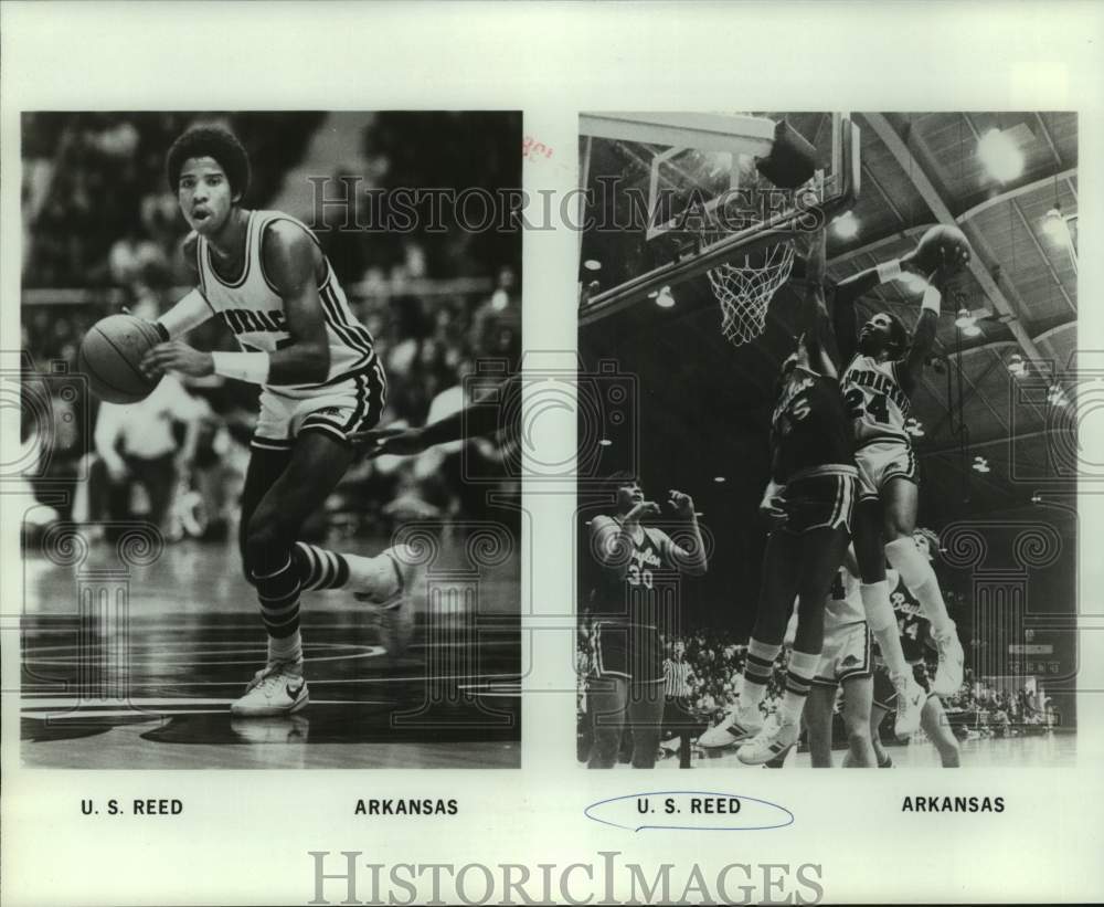 1981 Press Photo Arkansas college basketball player U.S. Reed - nos30035- Historic Images