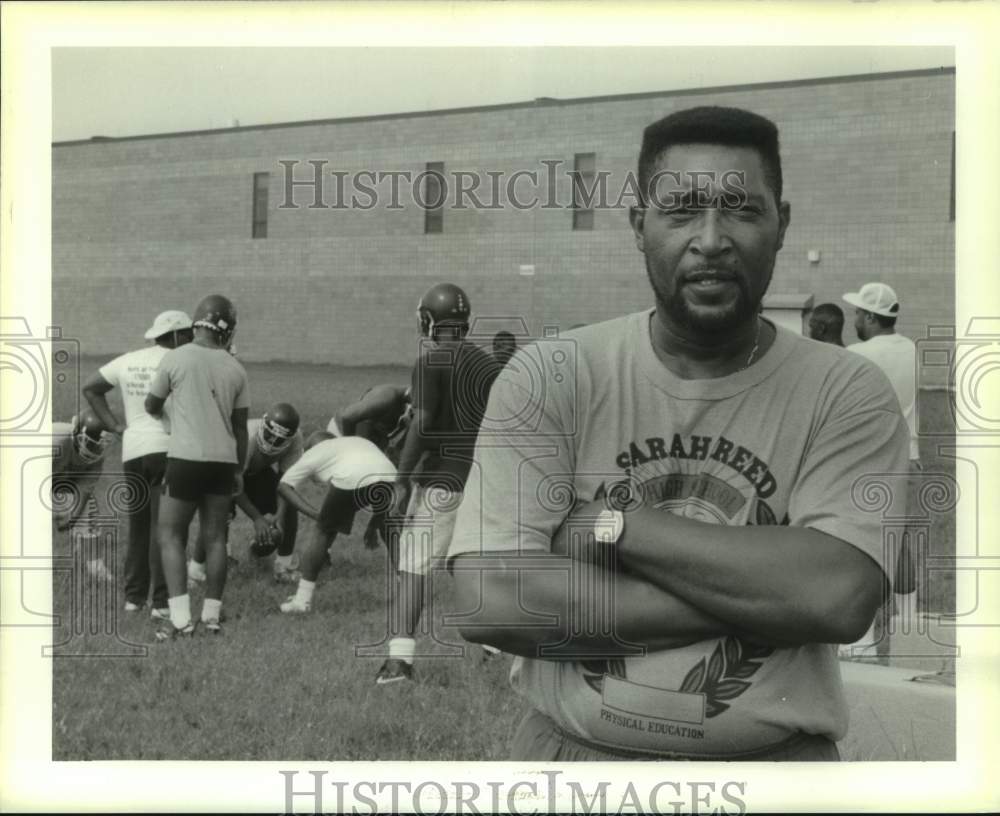 1991 Press Photo Reed High School football coach Forrest Winfield - nos30039- Historic Images