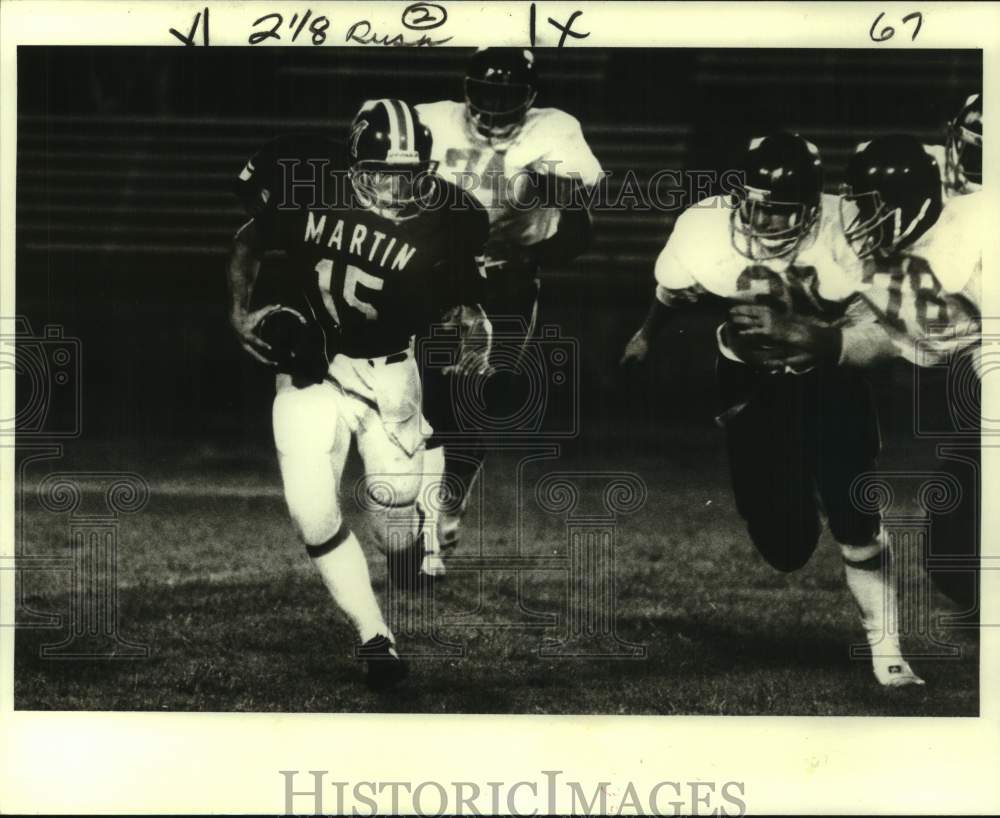 1980 Press Photo Football - David Stechmann, Quarterback for Brother Martin- Historic Images