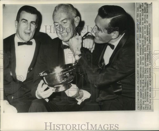 1963 Press Photo Pro baseball managers Johnny Pesky, Bill Rigney & Jim Peirsall- Historic Images
