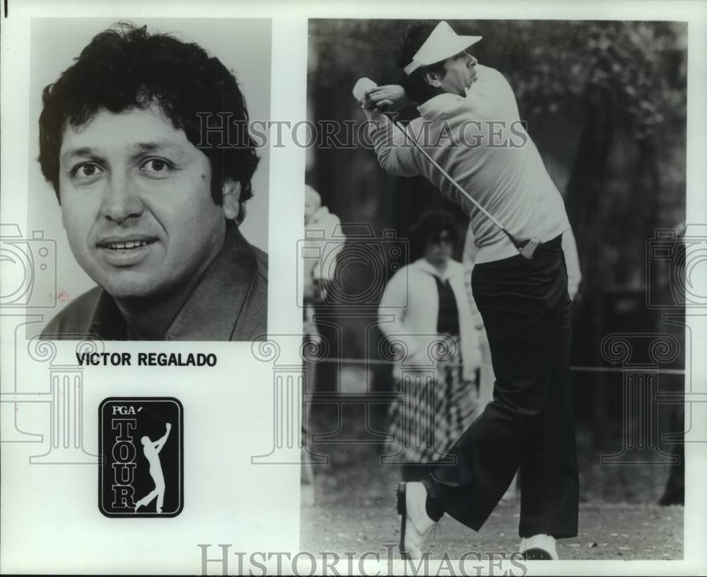 1984 Press Photo Two photos of PGA Tour golfer Victor Regalado - nos30138- Historic Images