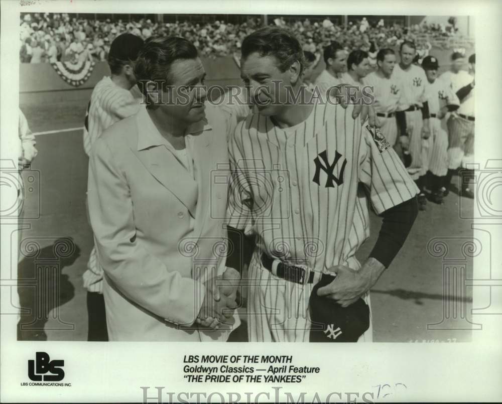 1990 Press Photo Baseball Scene From The Pride of the Yankees - nos30238- Historic Images