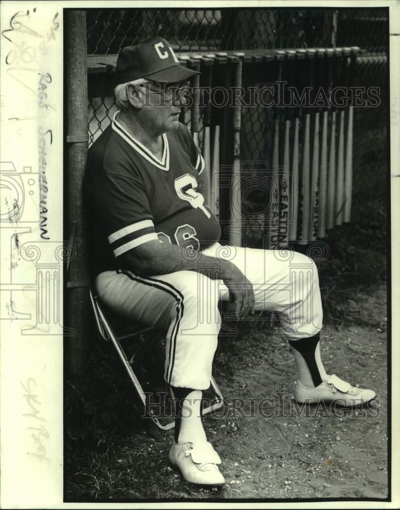 1981 Press Photo Baseball manager Rags Scheuermann - nos30317- Historic Images