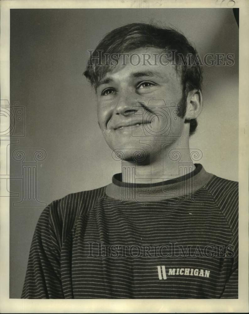 1973 Press Photo University of Michigan diver Steve Schenthal - nos30350- Historic Images