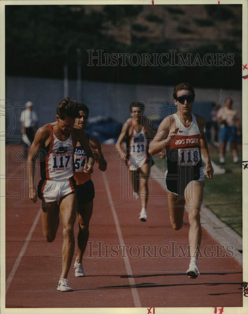 Press Photo 1500 meter runners at a UCLA track meet - nos30370- Historic Images