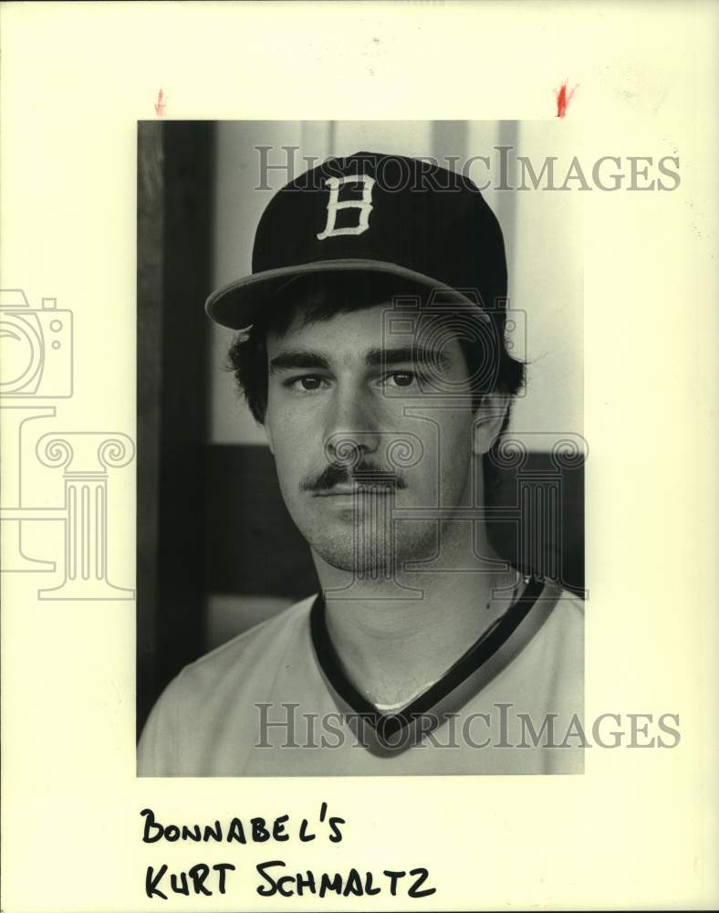 1984 Press Photo Close-up photo of Bonnabel baseball pitcher Kurt Schmaltz- Historic Images