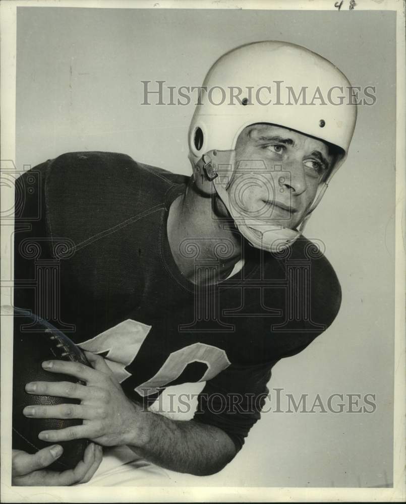 Press Photo Tulane football fullback Ronny Quillian runs with the ball- Historic Images