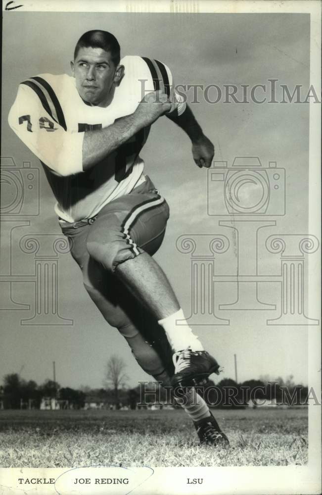 1968 Press Photo Louisiana State University football tackle Joe Reding runs- Historic Images