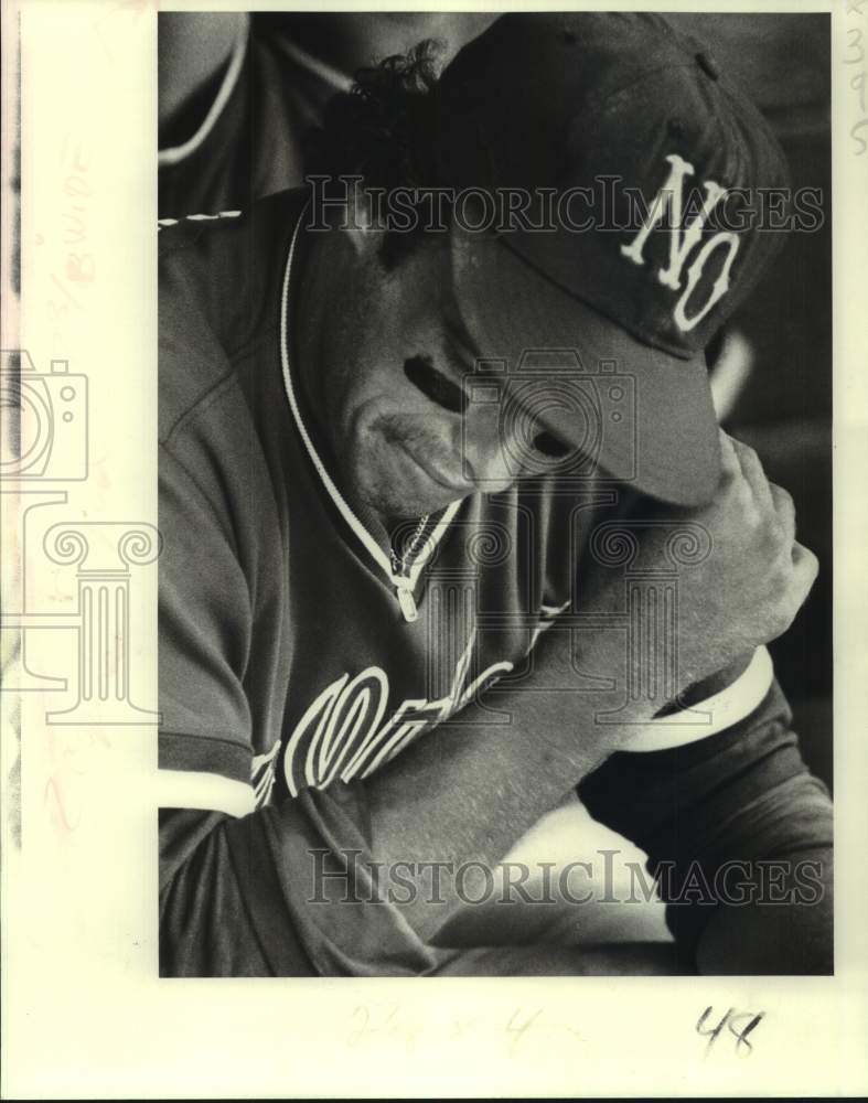 1982 Press Photo University of New Orleans baseball player Augie Schmidt- Historic Images